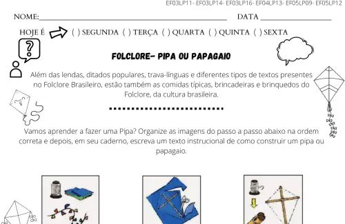 atividade 5º ano texto instrucional